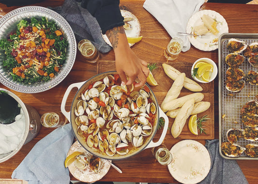Steamed Clams with Tomatoes and Herbs
