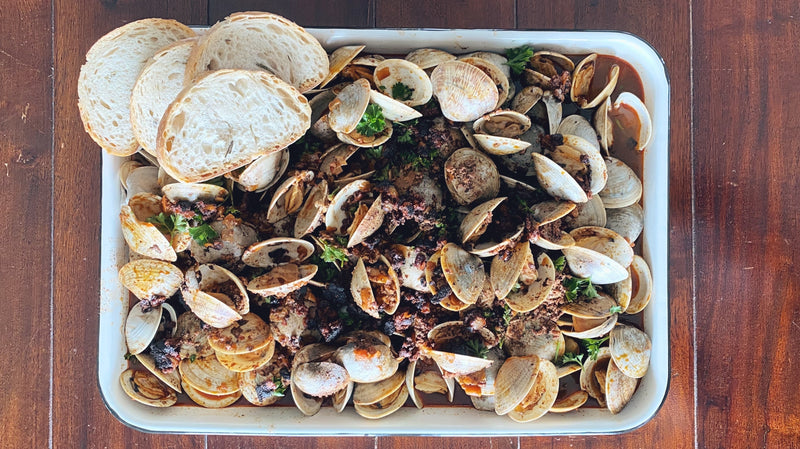 Chorizo Steamed Clams – Cherrystone Aqua-Farms