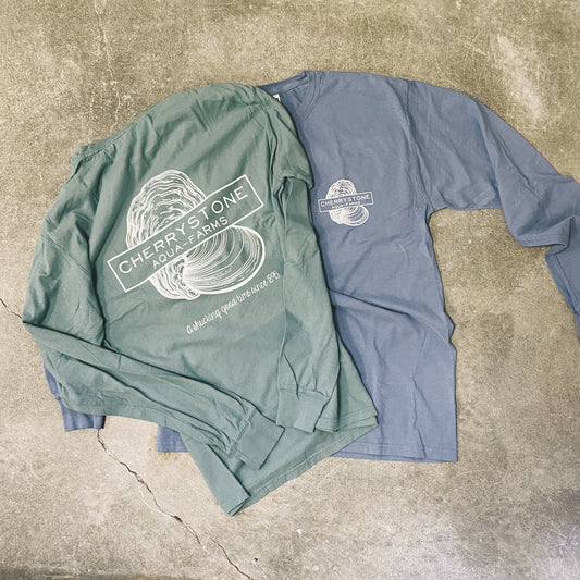 clam long sleeve shirt, oyster long sleeve shirt, clam and oyster shirt, cherrystone shirt