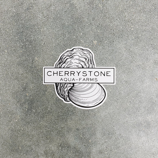 sticker, decal, cherrystone aqua-farms, swag