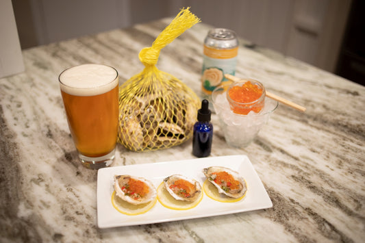 Chunu Oysters with Caviar