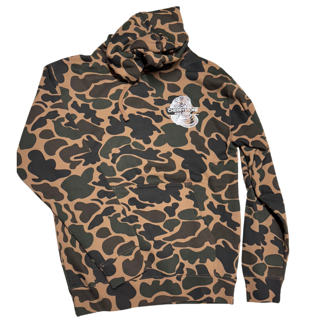 CAF Duck Camo Hoodie – Cherrystone Aqua-Farms CAF Duck Camo Hoodie – Cherrystone Aqua-Farms