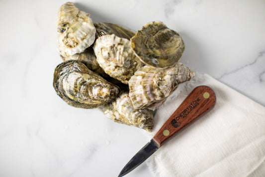 oyster knife, cherrystone aqua-farms oyster knife, knife, oyster tool, tools